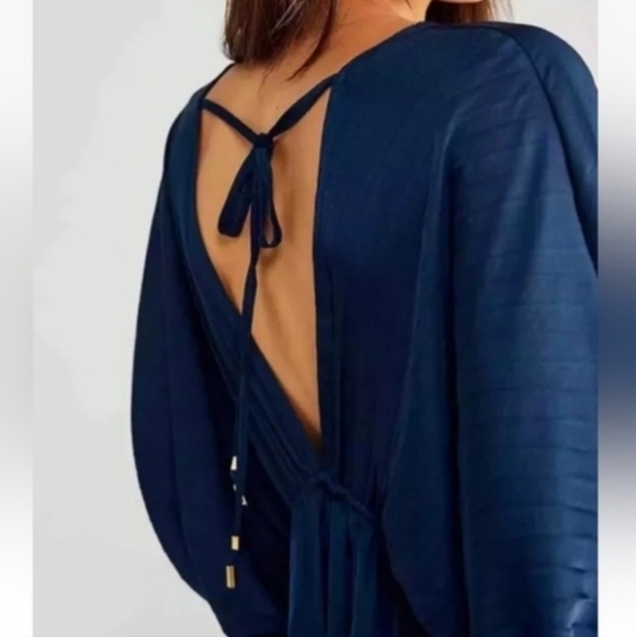 Free People Navy Mini Arzel Dress - Picture 4 of 12